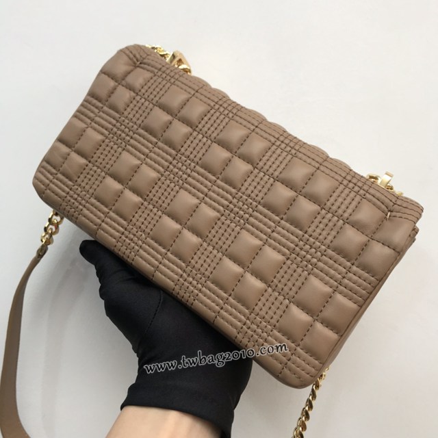 Burberry專門店新款羊皮小號TB蘿拉包 巴寶莉絎縫品牌格紋鏈條單肩挎背女包 yxb1545